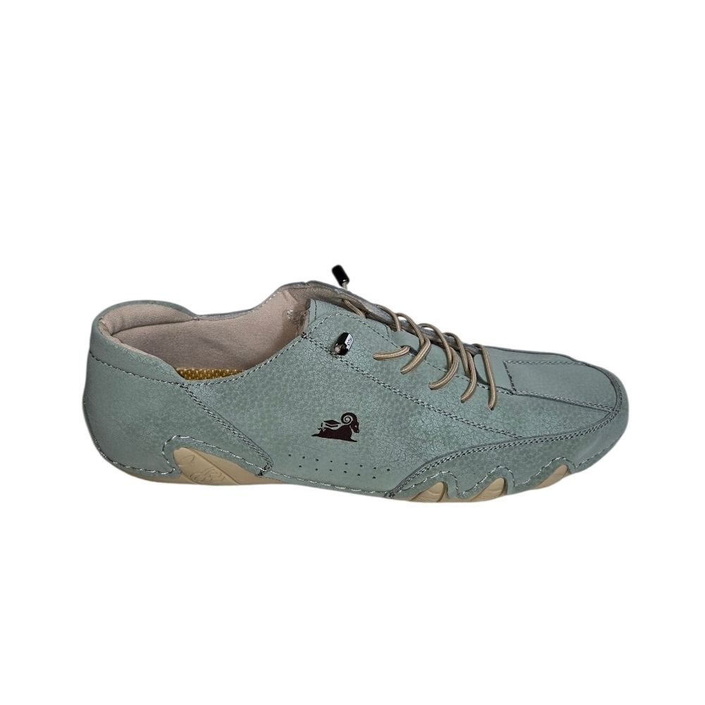 Barefoot Mint Green Leather Sneakers